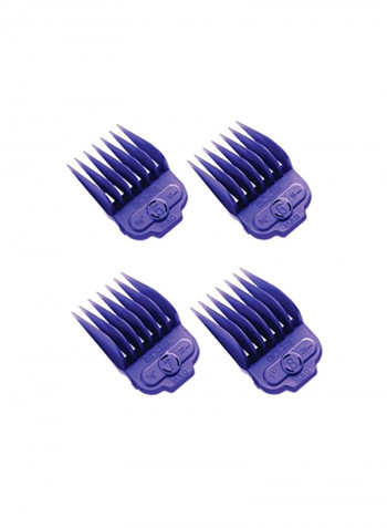 4-Piece Magnetic Comb Set Purple