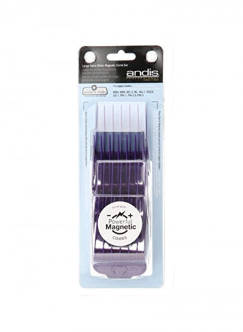 4-Piece Magnetic Comb Set Purple