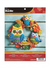 Owl Wreath Yellow/Blue/Green 17x17inch reviews Owl Wreath Yellow/Blue/Green 17x17inch