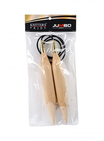 Fixed Circular Needle Beige/Gold/Black