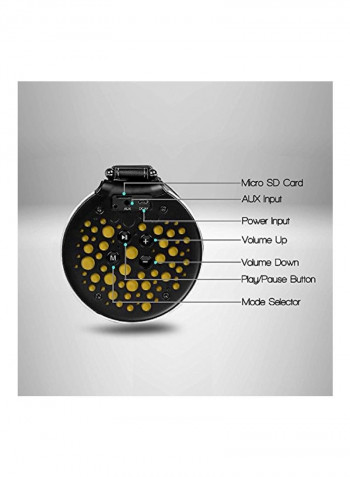 Portable Bluetooth Boombox Set PBMSPG19 Black/Yellow