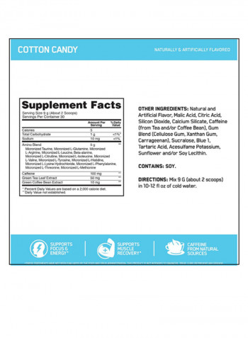 Essential Amin.O. Energy - Cotton Candy - 30 Servings