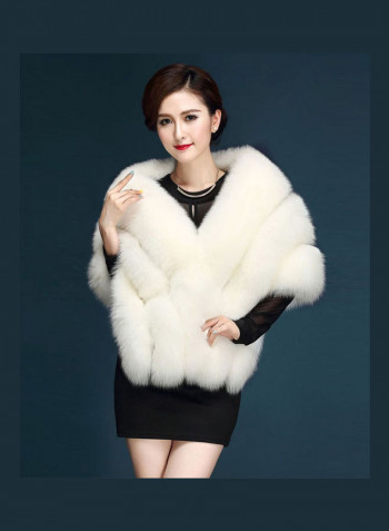 Wool-Like Shawl White