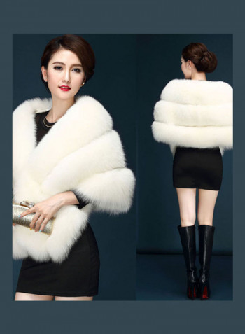 Wool-Like Shawl White