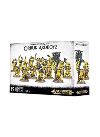 15-Piece Ironjawz Orruk Ardboyz Miniatures 99120209033