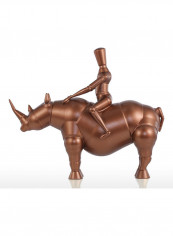 Rhinoceros Knight Modern Sculpture Brown reviews Rhinoceros Knight Modern Sculpture Brown
