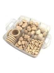 120-Piece Wooden Teether Nursing Jewellery Kit