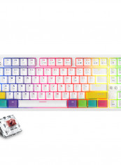 K870T Wired and Bluetooth Dual Mode RGB Color Backlight Mechanical Switches Gaming Keyboard - English multicolour reviews K870T Wired and Bluetooth Dual Mode RGB Color Backlight Mechanical Switches Gaming Keyboard - English multicolour
