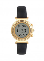 Women's Water Resistant Leather Digital Watch WF-14L
