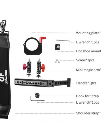 DF Digitalfoto Versatile Handle with Hand Release Strap Black