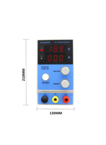 Mini DC Switching Power Supply Blue/Black 120 x 210millimeter