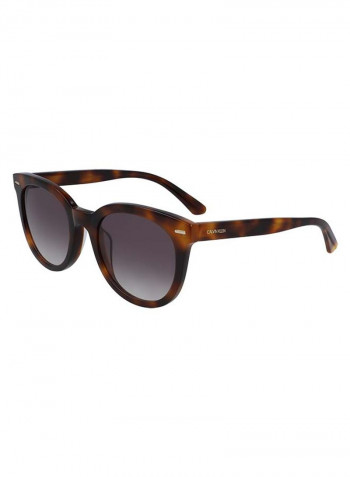 Women's Full Rimmed Round Frame Sunglasses - Lens Size: 51 mm