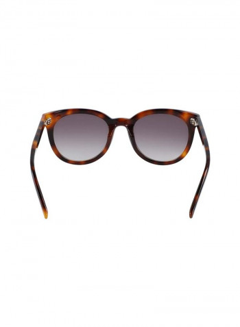 Women's Full Rimmed Round Frame Sunglasses - Lens Size: 51 mm
