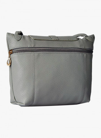 Polyester Blend Crossbody Bag LWSL00236GREY Grey