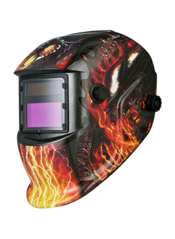 Solar Power Auto Darkening Welding Helmet Yellow/Black 33.5x23.9x24.6centimeter