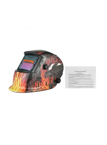 Solar Power Auto Darkening Welding Helmet Yellow/Black 33.5x23.9x24.6centimeter
