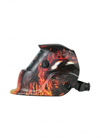 Solar Power Auto Darkening Welding Helmet Yellow/Black 33.5x23.9x24.6centimeter
