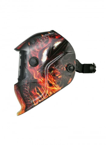 Solar Power Auto Darkening Welding Helmet Yellow/Black 33.5x23.9x24.6centimeter