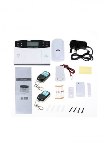 Wireless Home Burglar Security Alarm System Detector Sensor Kit White UK Plug
