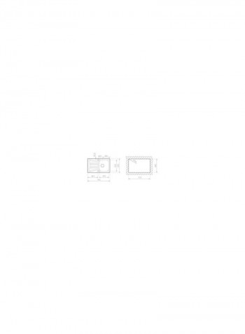Basico 79 1B 1D Inset Stainless Steel One Bowl And One Drainer Sink Silver 790x500x160mmmm