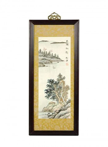 Zen Retreat Wooden Framed Wall Art multicolour
