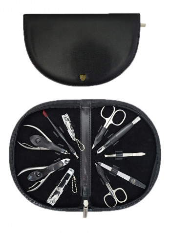 10-Piece Manicure Pedicure Set With Case Multicolour