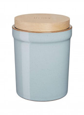 Heritage Pavilion Storage Jar Blue/Beige 6x5x5inch