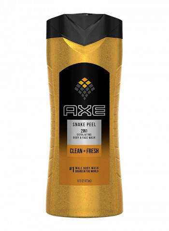 Pack Of 6 2-In-1 Exfoliating Snake Peel Shower Gel 6 x 16ounce