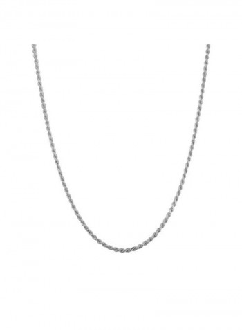 925 Sterling Silver Rope Chain Necklace