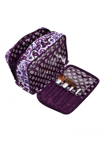 Iconic Brush And Blush Bag Purple/Black/White