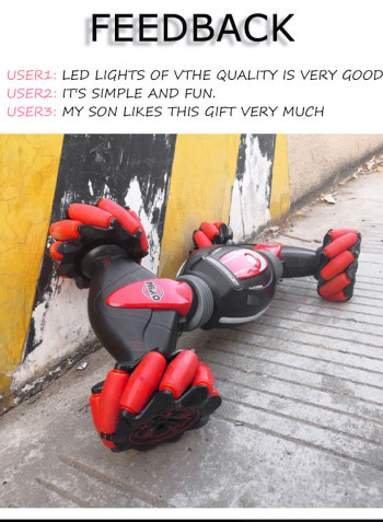 2.4G Twisting Off-Road Vehicle Music Dancing Two Side Driving Gesture Sensing RC Stunt 37.5cm