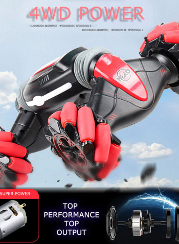 2.4G Twisting Off-Road Vehicle Music Dancing Two Side Driving Gesture Sensing RC Stunt 37.5cm