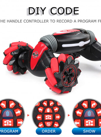 2.4G Twisting Off-Road Vehicle Music Dancing Two Side Driving Gesture Sensing RC Stunt 37.5cm