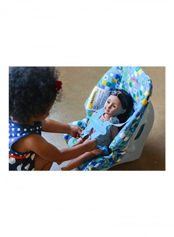 Dot Printed Doll Booster Seat