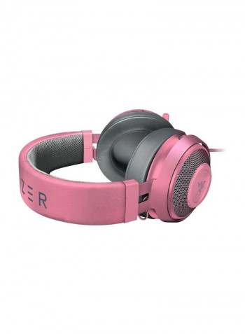 RZ04-02830300-R3M1 Kraken Gaming Headset For PC, Xbox, PS4, Nintendo Switch Pink/Grey