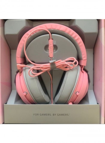 RZ04-02830300-R3M1 Kraken Gaming Headset For PC, Xbox, PS4, Nintendo Switch Pink/Grey