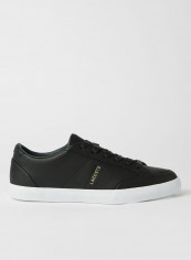 Leather Sneakers Black/Off White