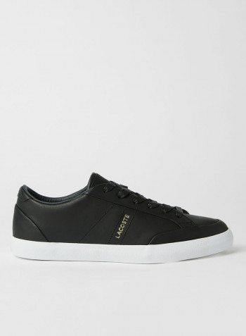 Leather Sneakers Black/Off White