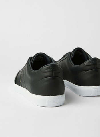 Leather Sneakers Black/Off White