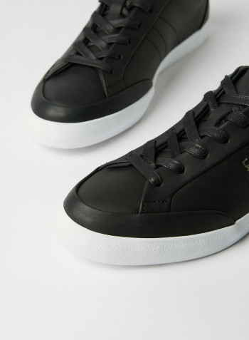 Leather Sneakers Black/Off White
