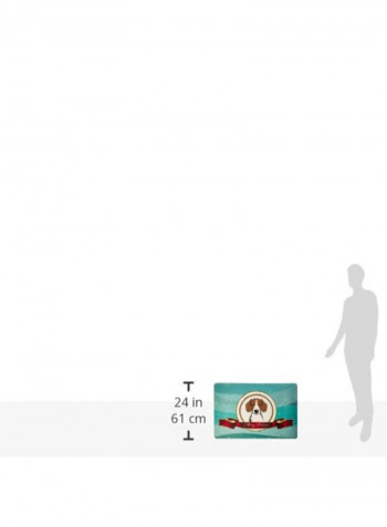 Beagle Merry Christmas Kitchen/Bath Mat Multicolour 12 x 19inch