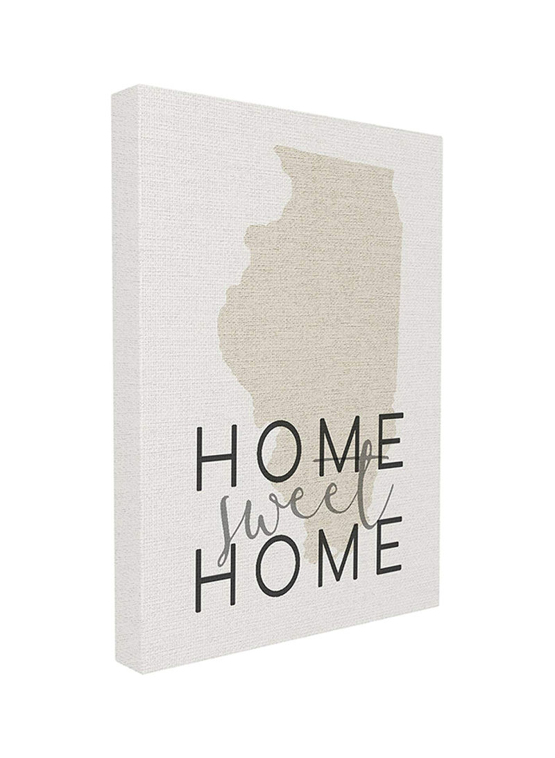 Home Sweet Home Wall Plaque Light Grey/Black 24 x 1.5 x 30inch