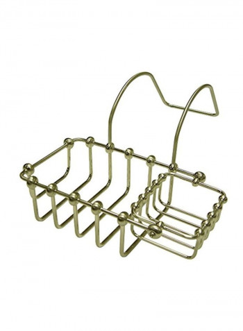 Swivel Soap And Sponge Holder Brushed Nickel 7x4inch
