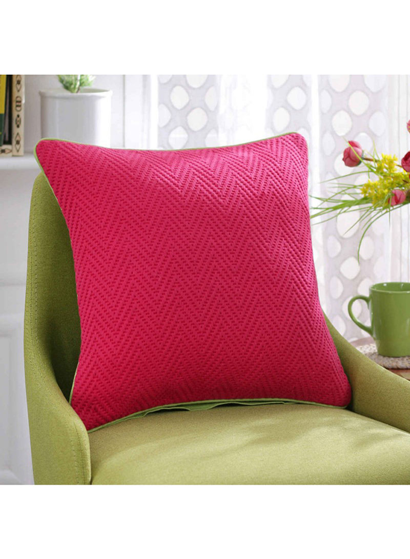 Woven Cushion Cover Pink