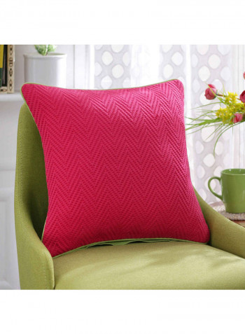 Woven Cushion Cover Pink
