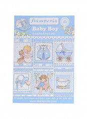 24-Piece Scrapbooking Cards Set Blue