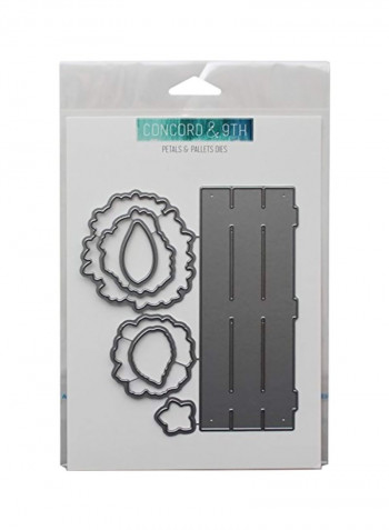 7-Piece Petals and Pallets Die Set Silver