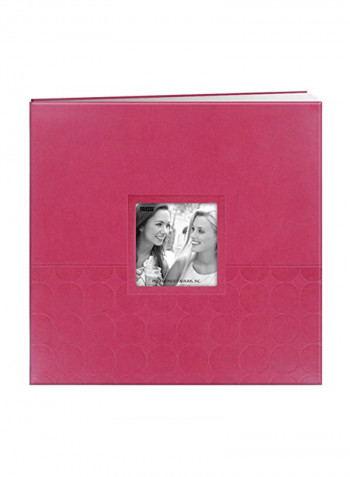 Embossed Post Bound Scrapbook Album Red