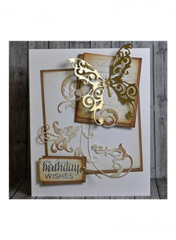 Magical Butterfly Die Cut Gold