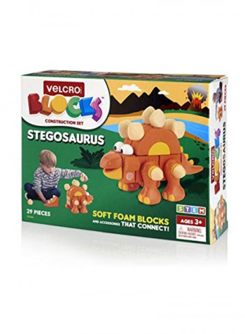 29-Piece Velcro Blocks Construction Kit - Stegosaurus VEL-70194-USA